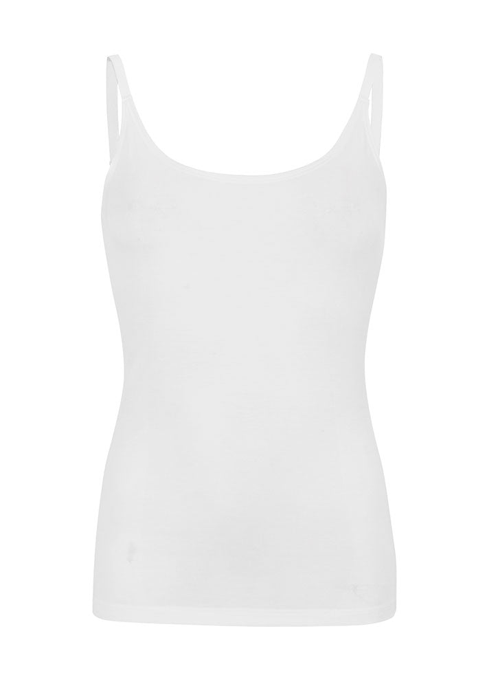 Soft Rebels Linsey Strap Top SR124-302 Top - Snow White Rabat