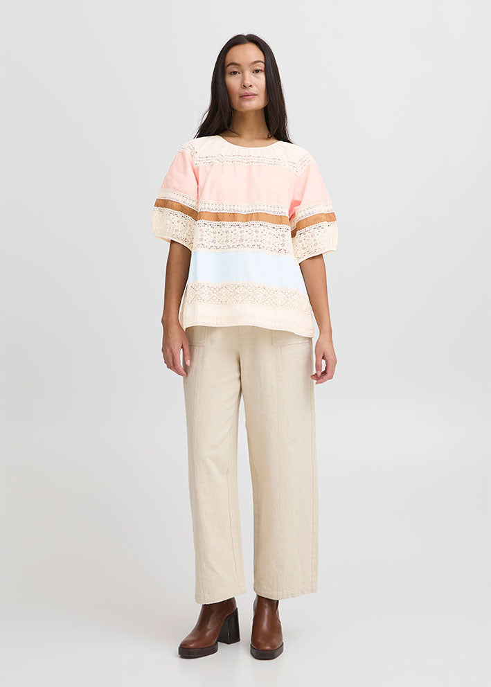 Atelier Rêve Alice Bluse - Birch Hot på udsalg