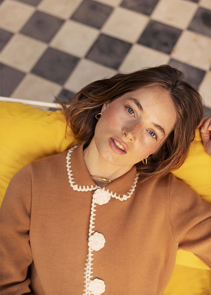 Atelier Rêve Uma Cardigan - Tobacco Brown