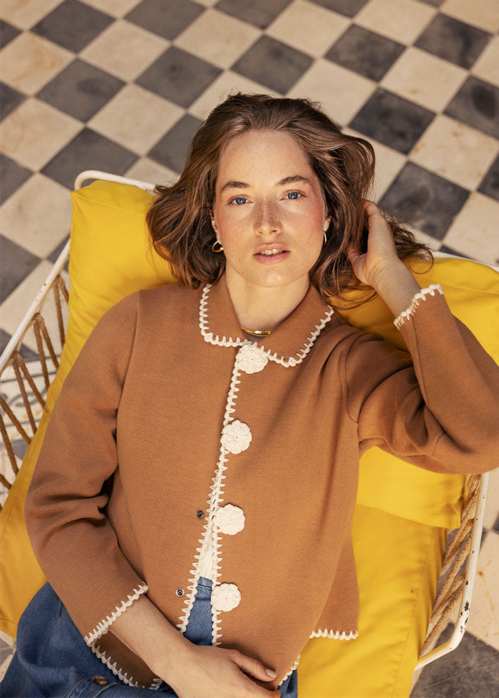 Atelier Rêve Uma Cardigan - Tobacco Brown