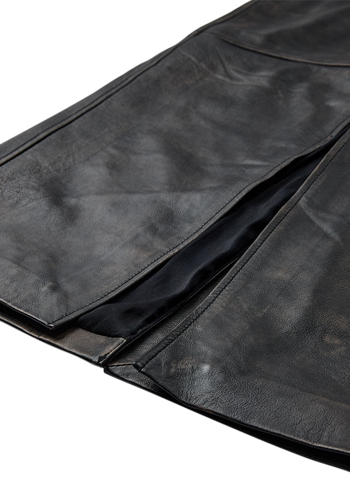 Copenhagen Muse Queen Skindnederdel - Black with timberwolf