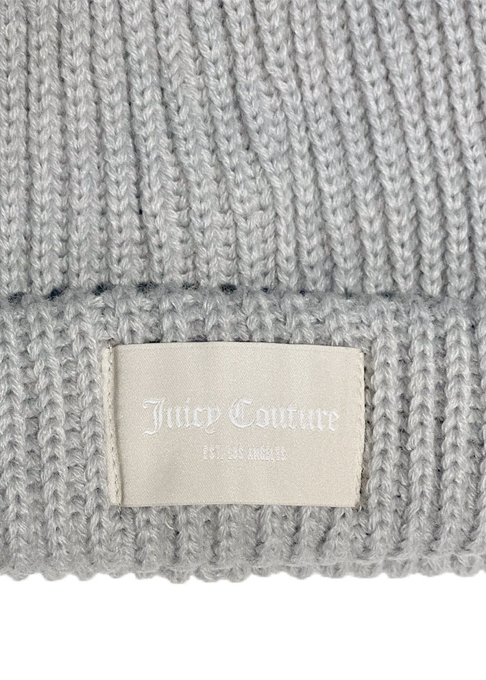 Juicy Couture Malin Chunky Knit Beanie Hue - Silver Marl