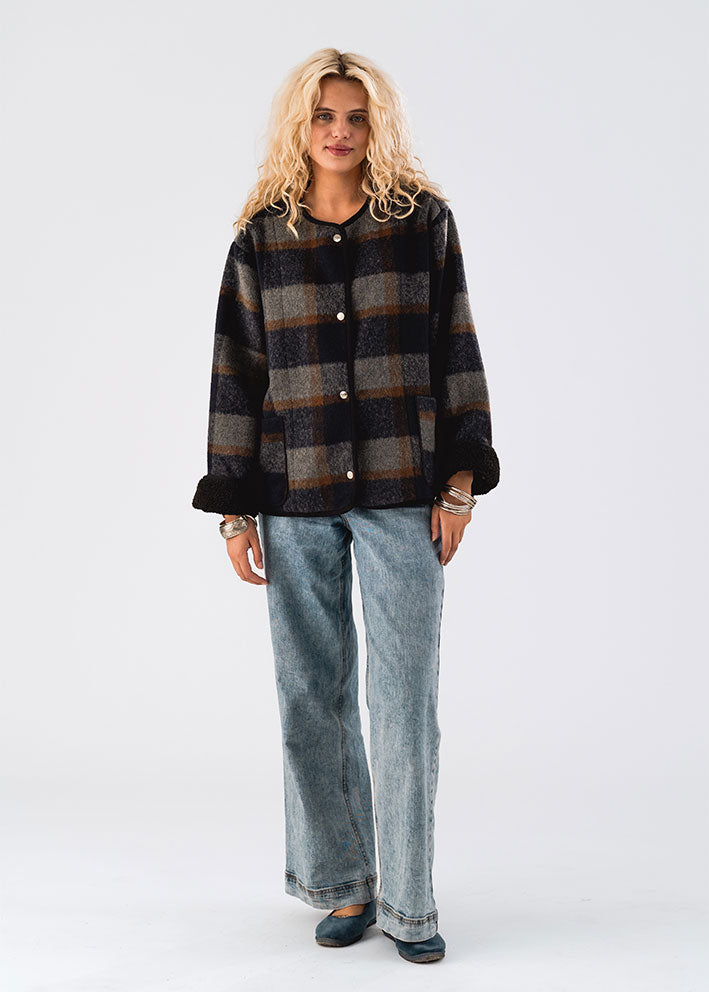 Lollys Laundry Yarra Jakke - Check Print