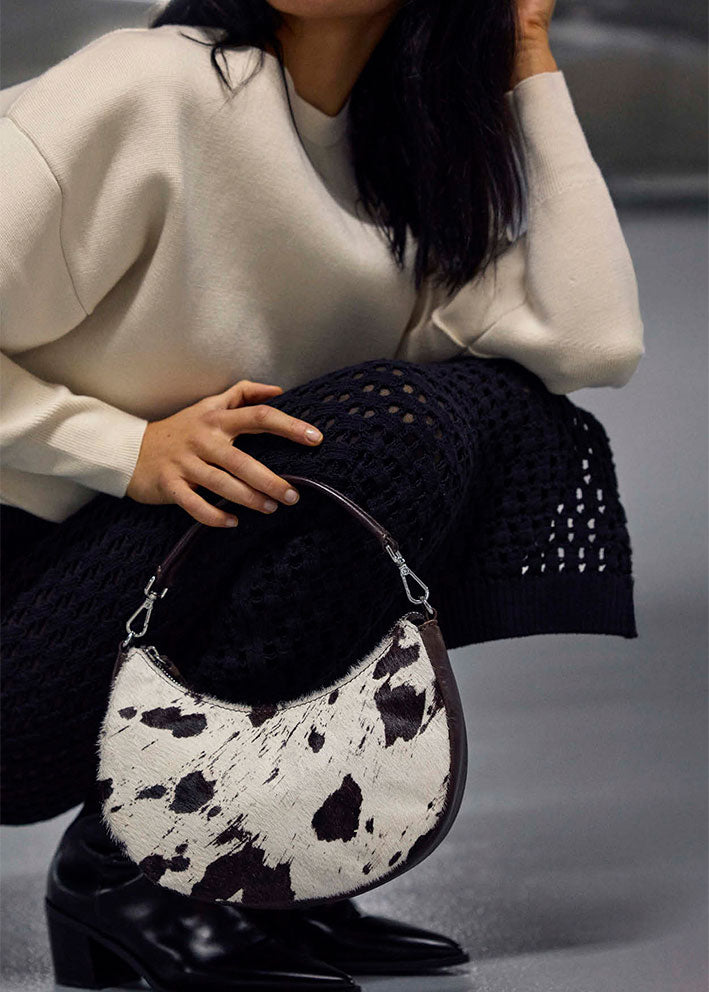 Markberg Helia Crossbody Taske - Cow Print