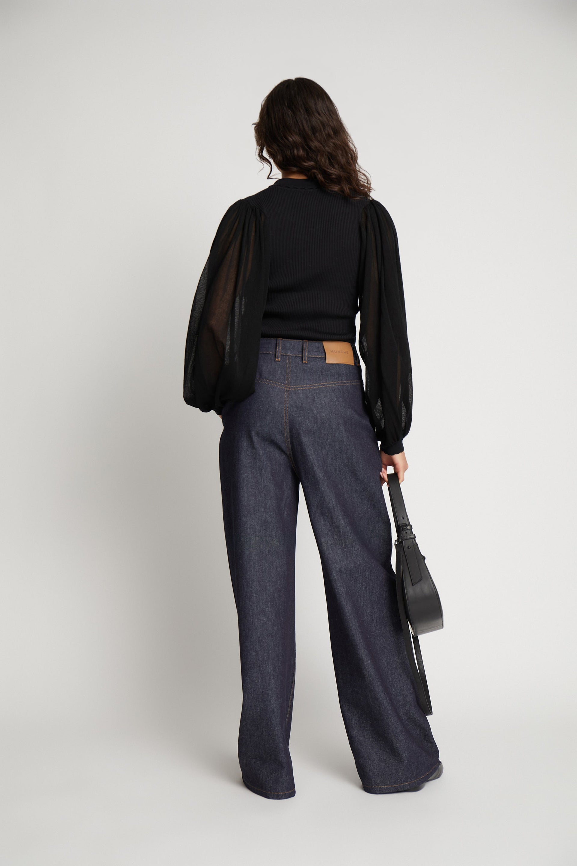 Munthe Seena Strik Bluse - Black