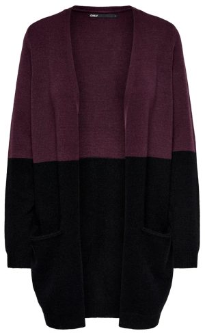 ONLY Cardigan - Queen - Windsor Wine W. Black