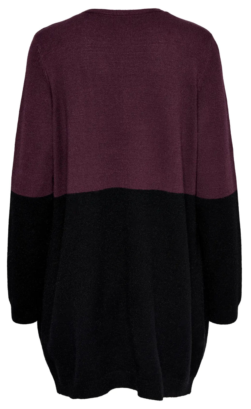 ONLY Cardigan - Queen - Windsor Wine W. Black
