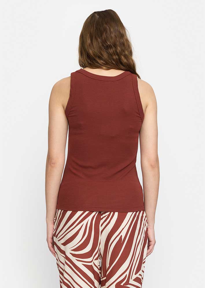 Soft Rebels Fenja Tank Top SR324-302 Brandy Brown