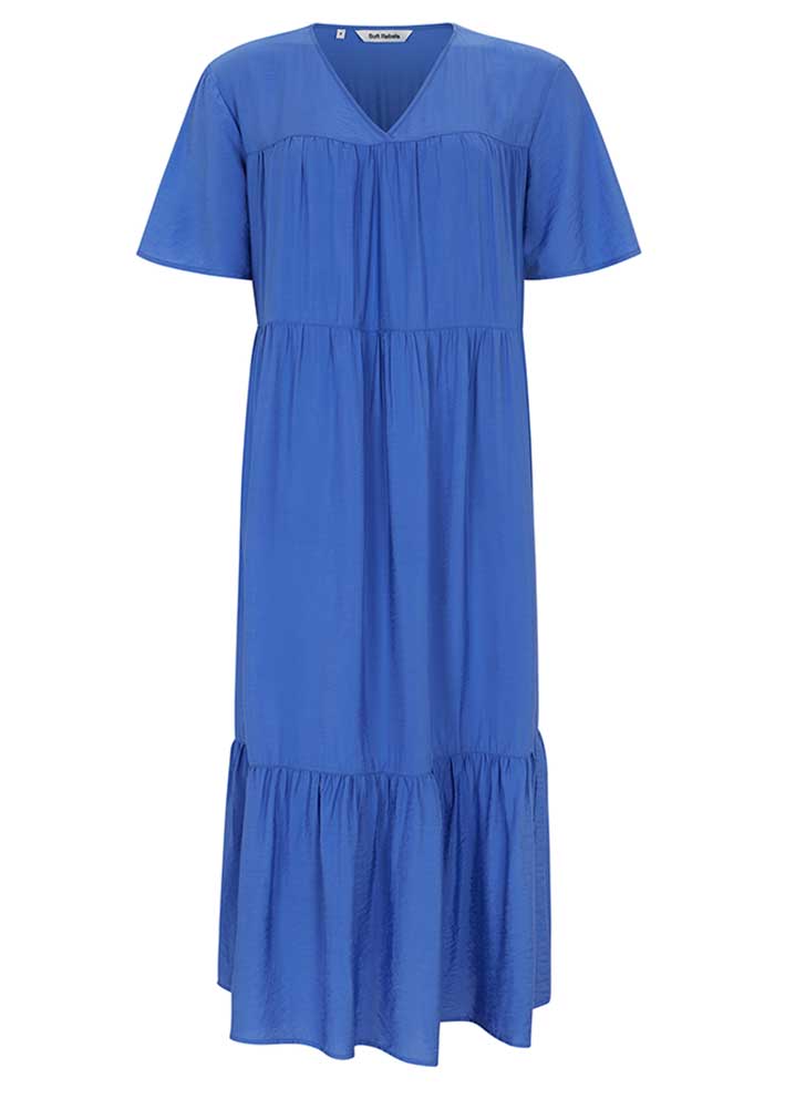Soft Rebels Freja Midi Kjole SR324-734 Amparo Blue