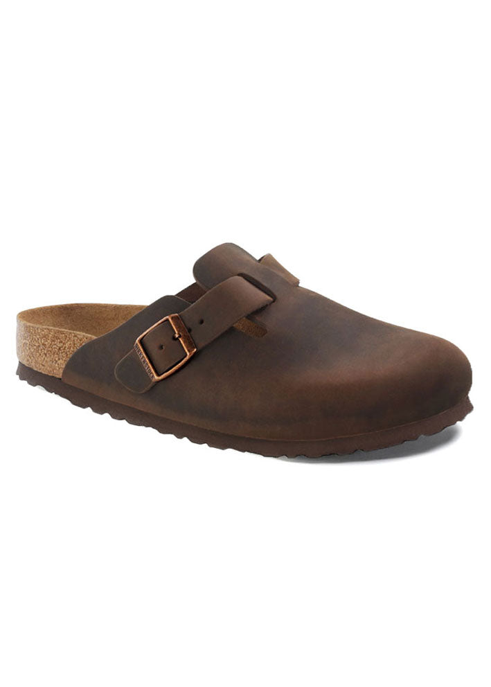 Birkenstock Boston Oiled Leather Soft Footbed 159713 Habana Online nu