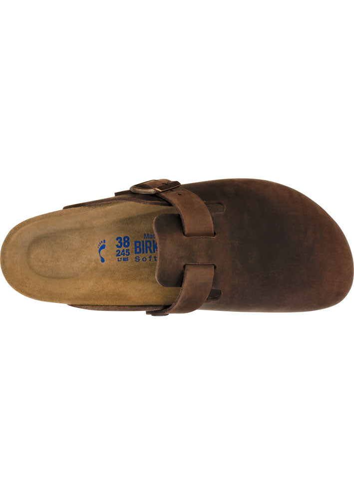 Birkenstock Boston Oiled Leather Soft Footbed 159713 Habana Online nu