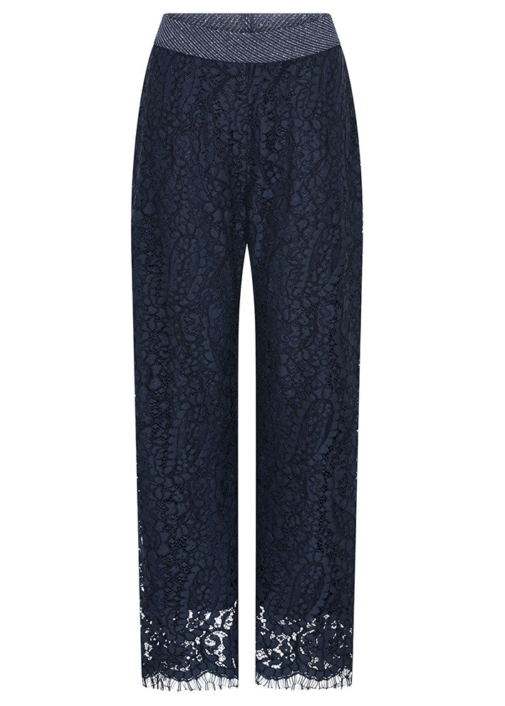 Gustav Bay wide leg pants 56035 Bukser - Blue Nights
