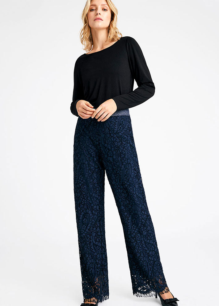 Gustav Bay wide leg pants 56035 Bukser - Blue Nights
