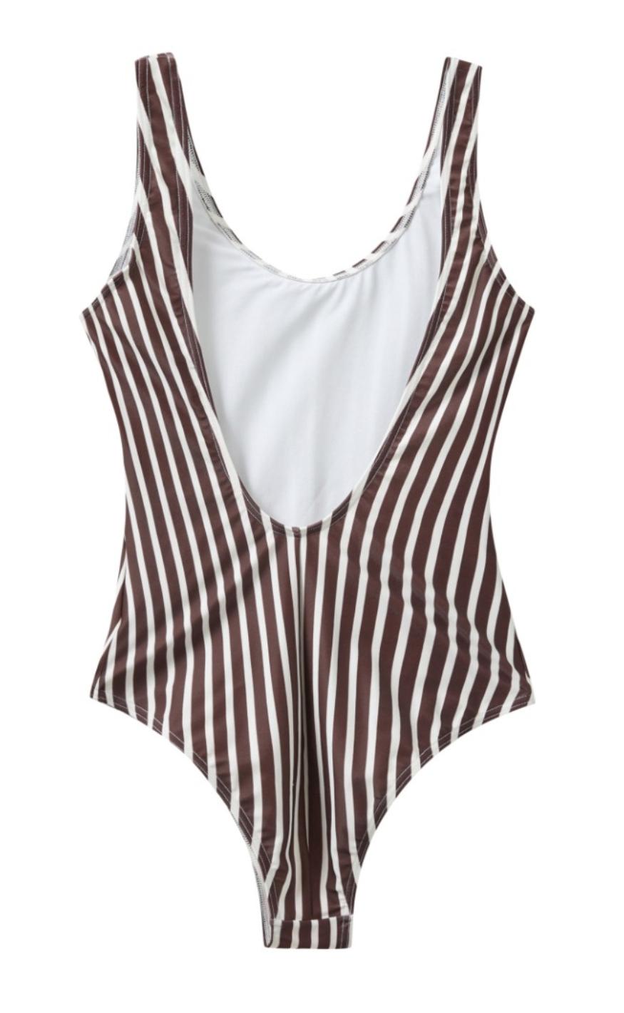 H2O Badedragt - Stripe Swim - Bark