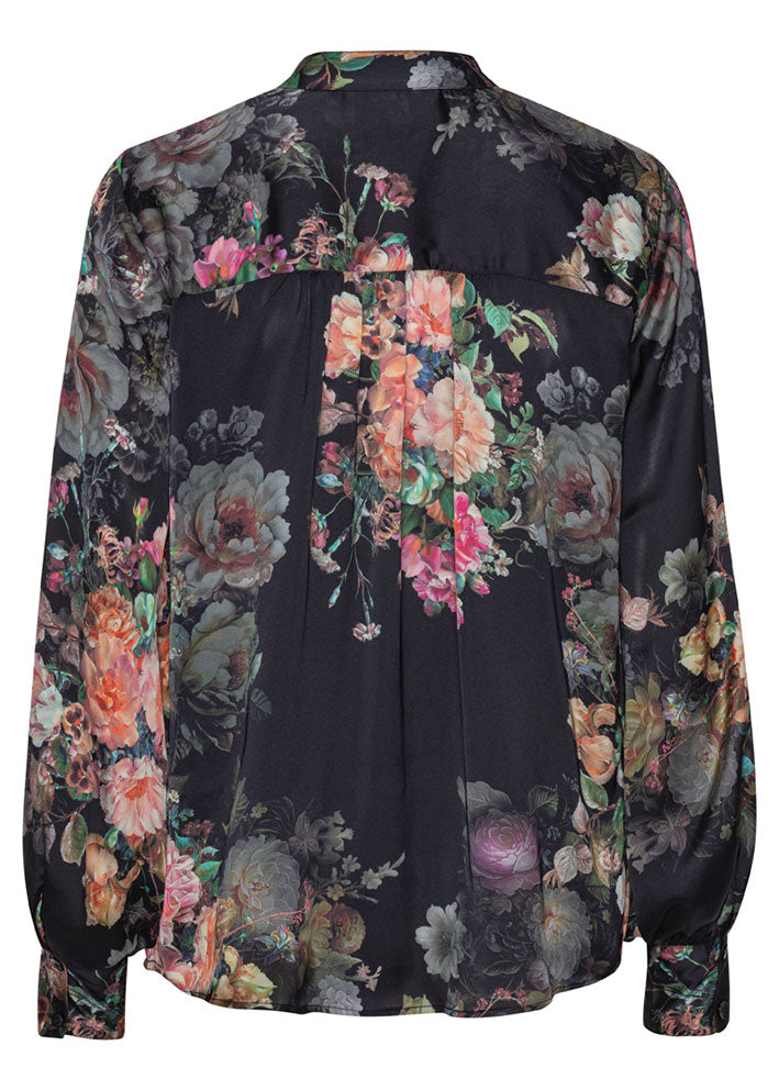 Karmamia Cornelia Skjorte - Daisy Noir Tea Rose