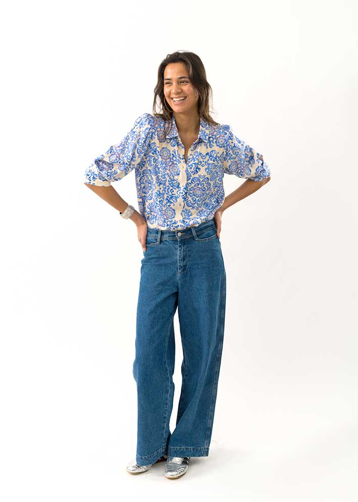 Lollys Laundry Bono Skjorte - Light Blue