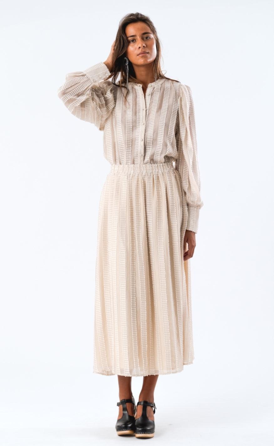 Lollys Laundry Nederdel - Akane Maxi - Creme Rabat