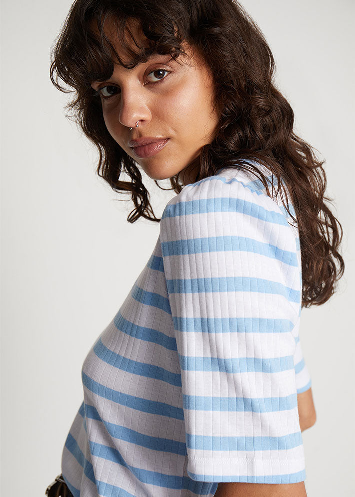Munthe Jikolaz T-shirt - Light Blue