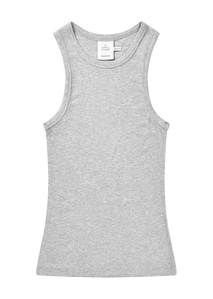 Munthe Peach Top - Grey Online Hot Salg