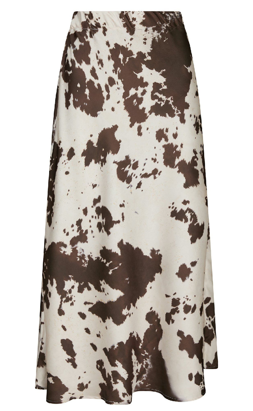 Neo Noir Nederdel - Viso Cow Print - Brown