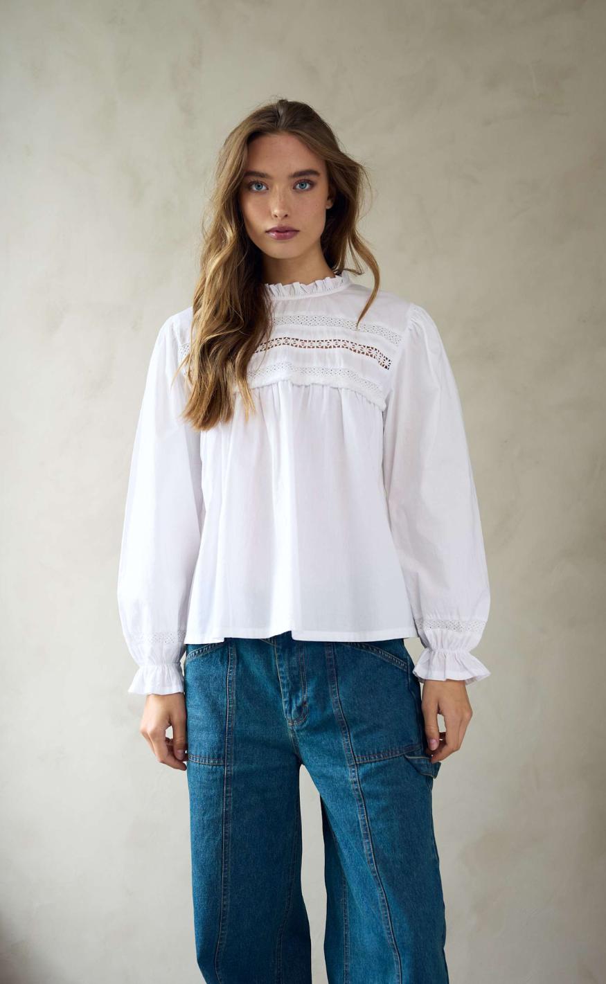 Noella Bluse - Kendira - White