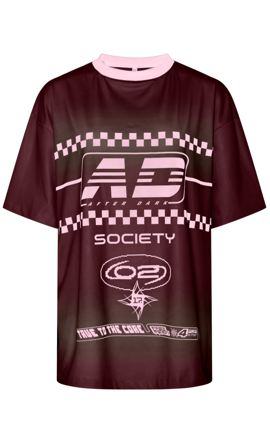 Pieces T-Shirt - Dalula - Tawny Port/Chicory Coffee Online Hot Salg