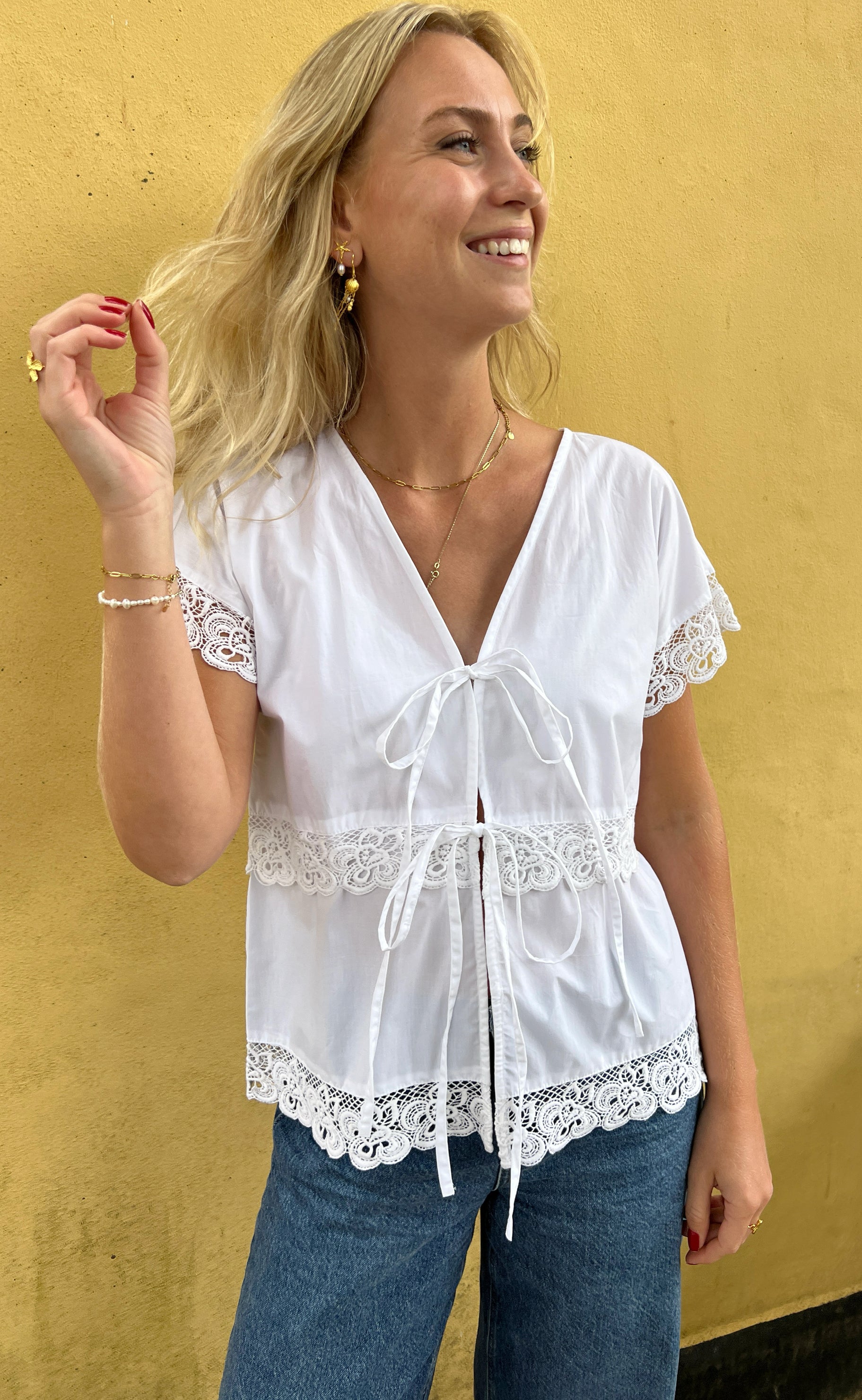 Say INA Copenhagen Bluse - Laura - White
