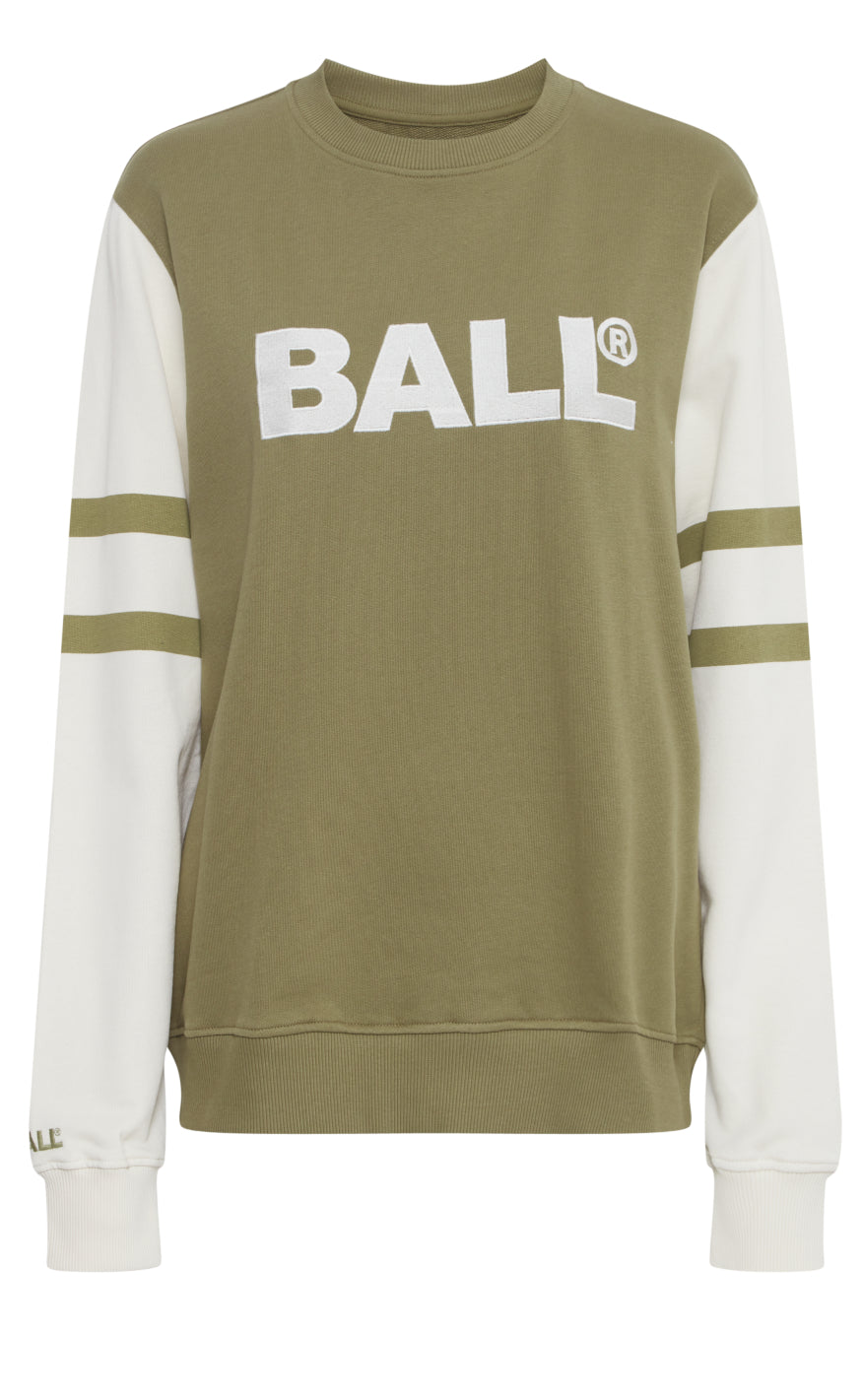 BALL Original Sweatshirt - Brown - Green Olive