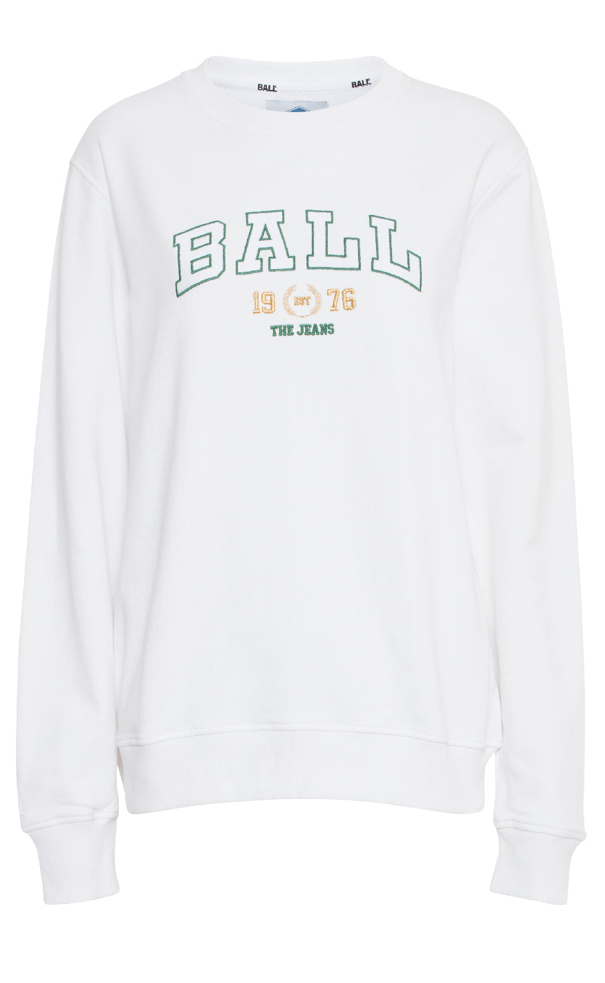 BALL Original Sweatshirt - L. Taylor - Bright White Hot på udsalg