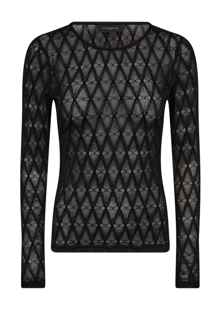 Copenhagen Muse Hany Bluse - Black Online salg