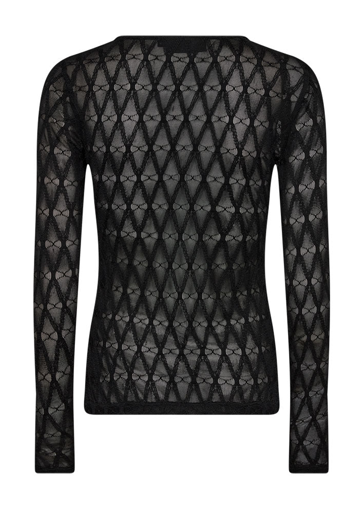 Copenhagen Muse Hany Bluse - Black Online salg