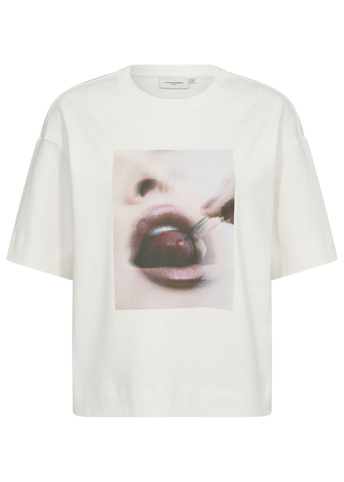 Copenhagen Muse T-shirt med print - Jet Stream Rabat