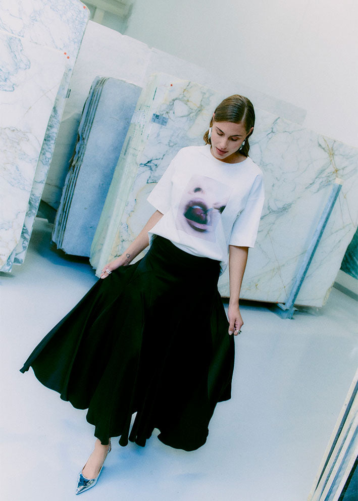 Copenhagen Muse T-shirt med print - Jet Stream Rabat