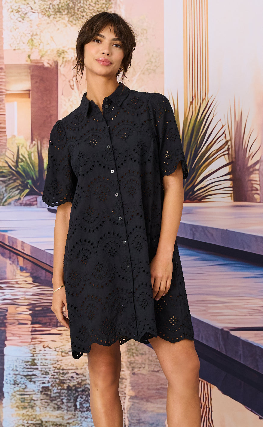 ONLY Kjole - Valais S/S - Black