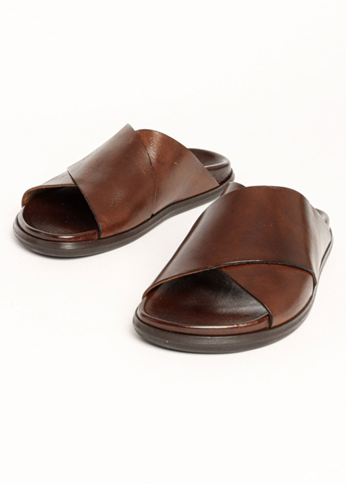 Bukela Laura Slipper Sandaler - Dark Brown