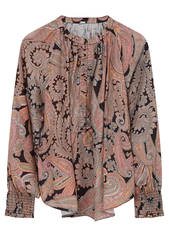 Gustav Annsofie blouse 54645 Skjorte - Mulch w. Rose Paisley