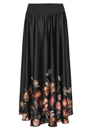 Karmamia Savannah Skirt - Nederdel - Black Blossom