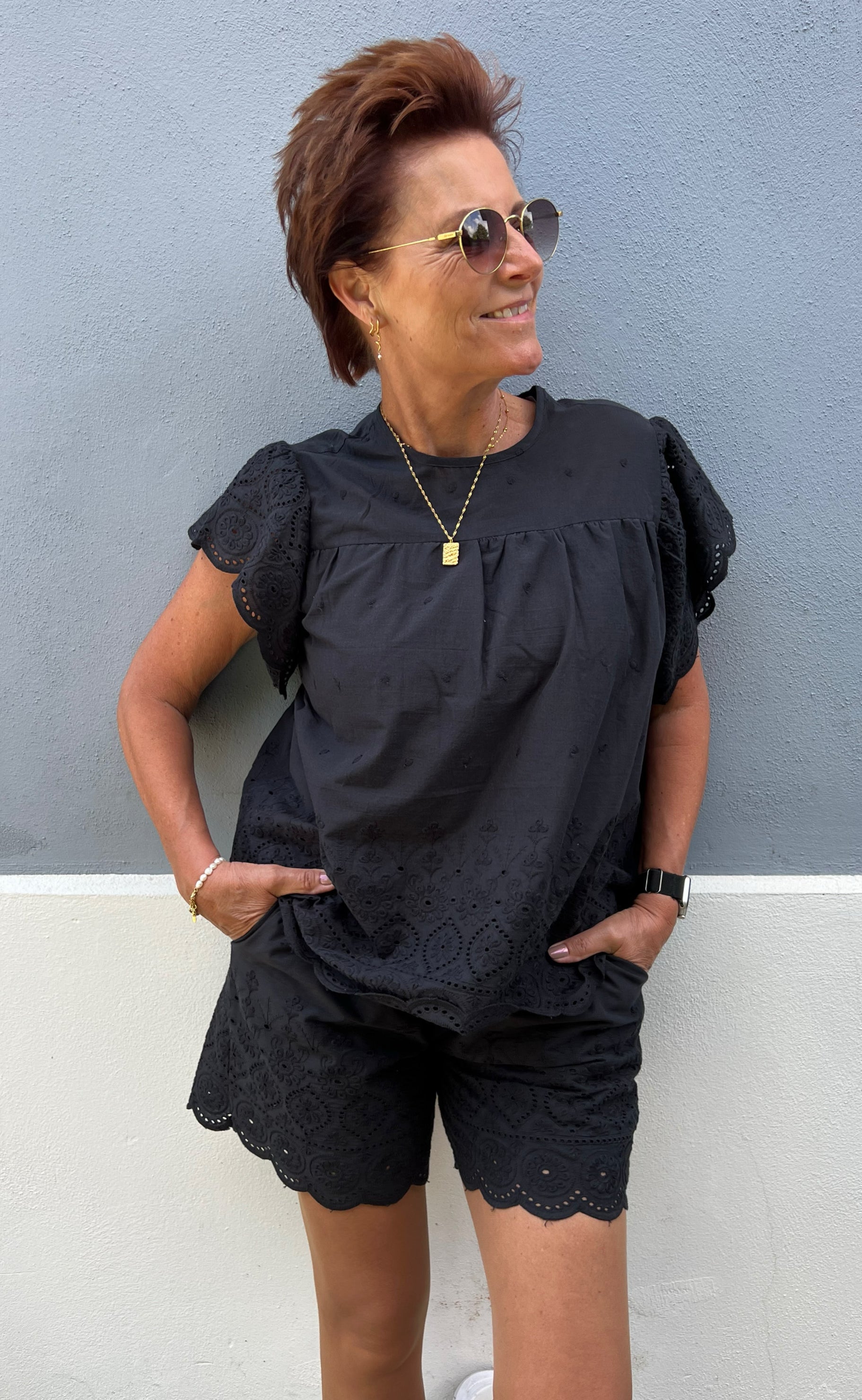 Say INA Copenhagen Shorts - Line - Black