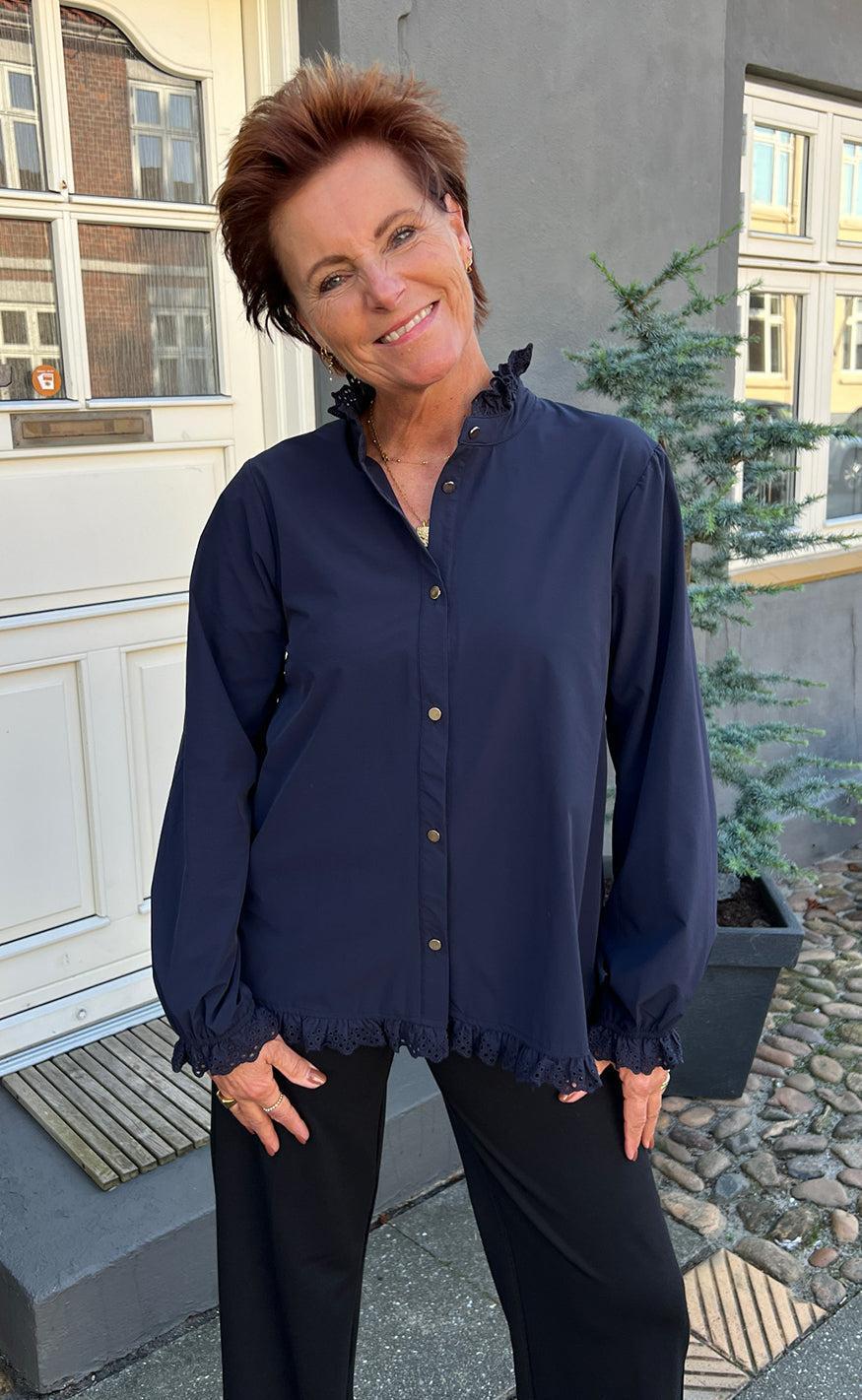 Say INA Copenhagen Skjorte - Annali - Navy Blue