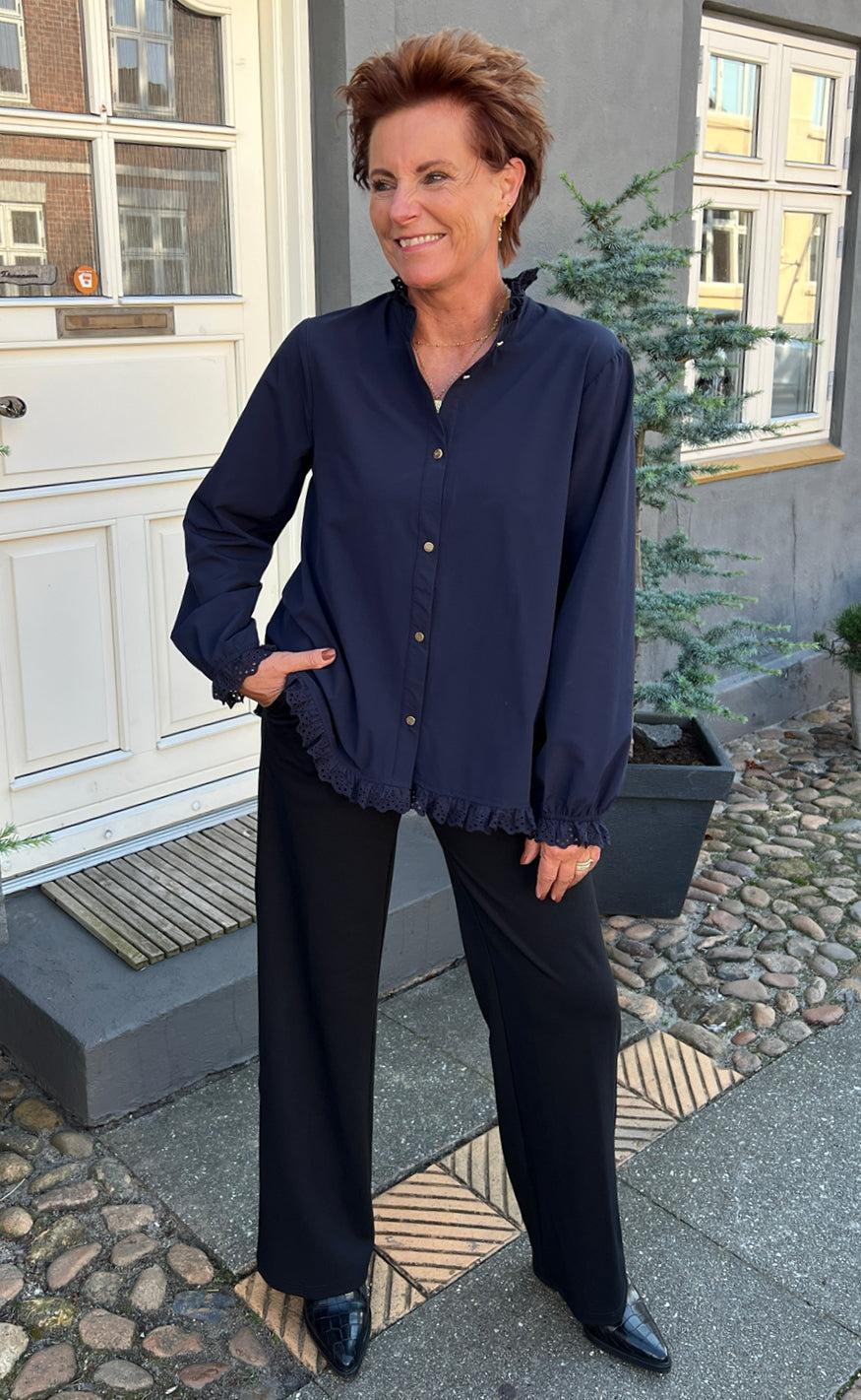 Say INA Copenhagen Skjorte - Annali - Navy Blue