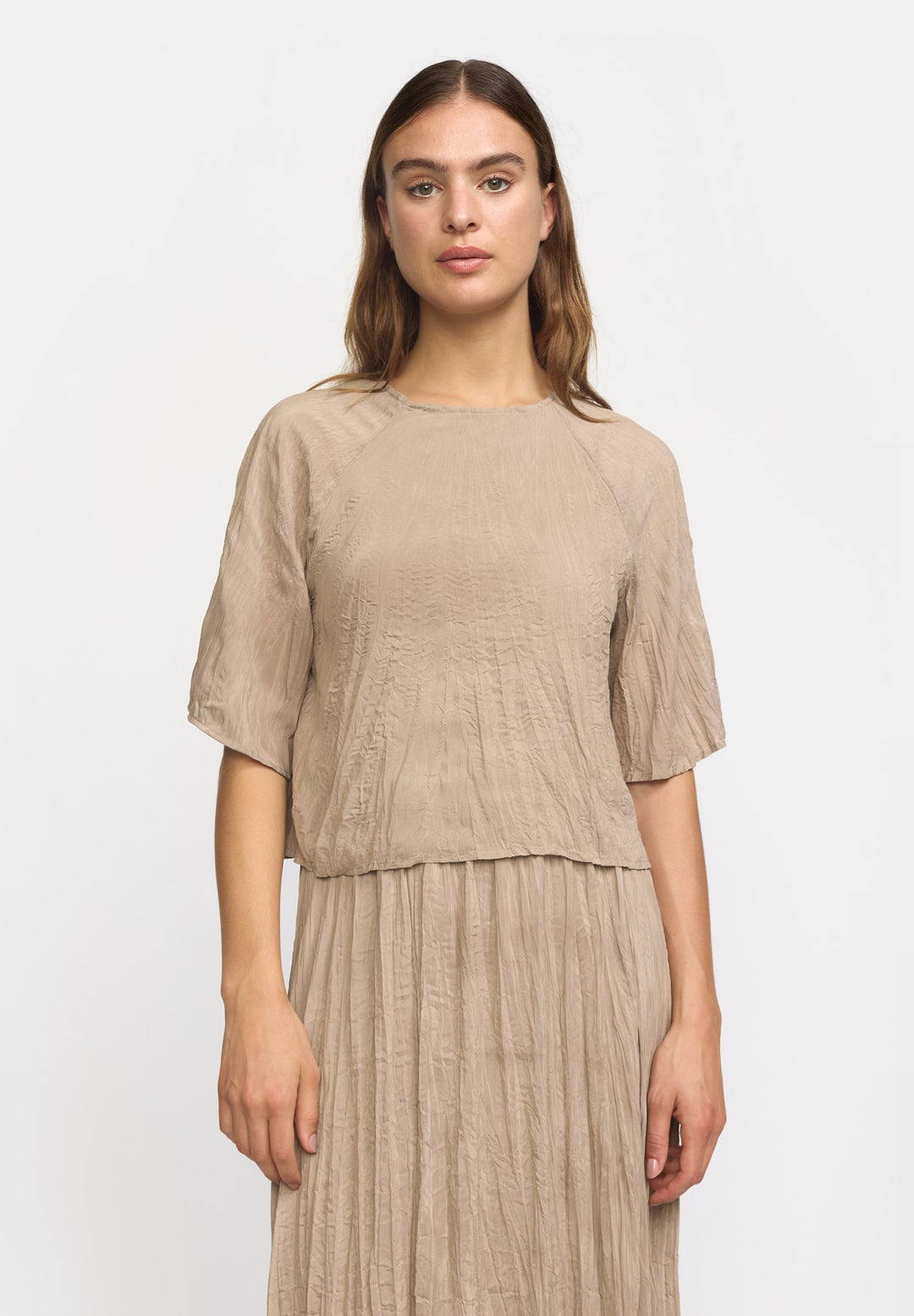 Esmé Studios Tova SS Bluse - Fungi