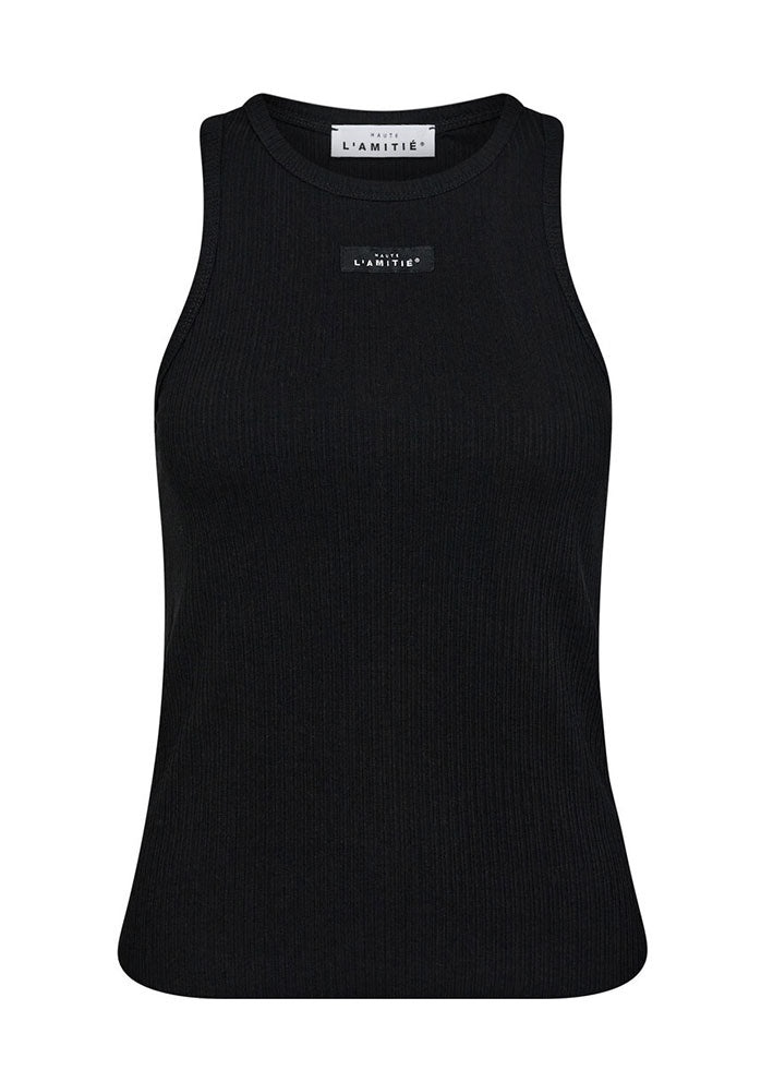 Haute L'Amitie Rib Badge Tank - Black