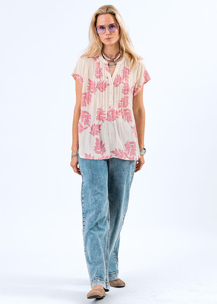 Lollys Laundry Heather Top - Pink