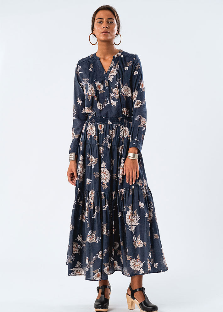 Lollys Laundry Helena Skjorte - Dark Blue Hot på udsalg