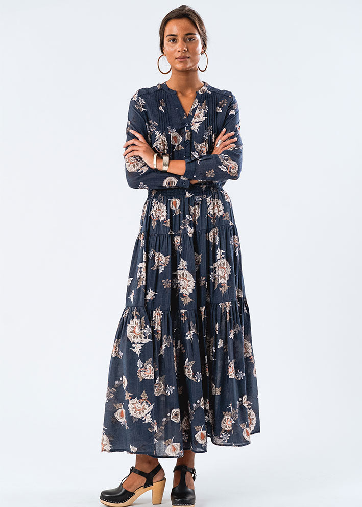 Lollys Laundry Helena Skjorte - Dark Blue Hot på udsalg
