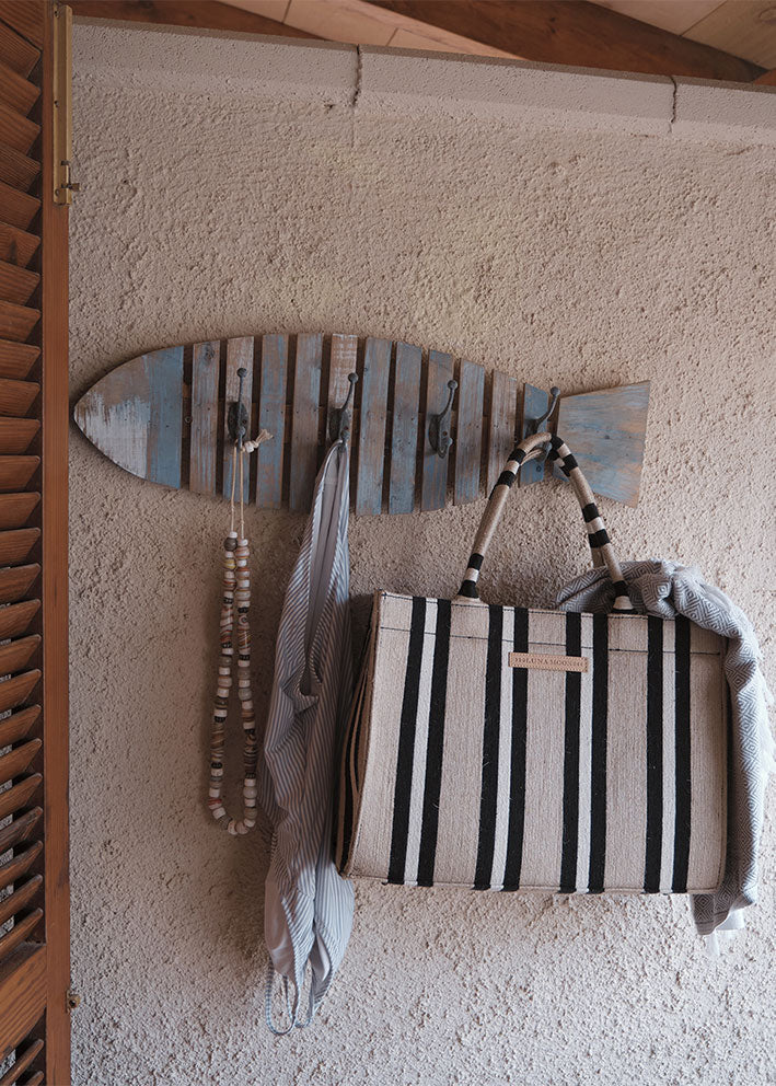 Luna Moon Svinkløv Big Tote - Taske - Jute/Black