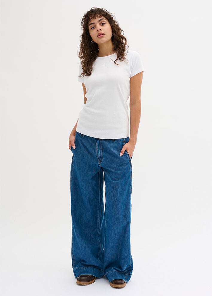 My Essential Wardrobe Mandy Logo T-shirt - Bright White
