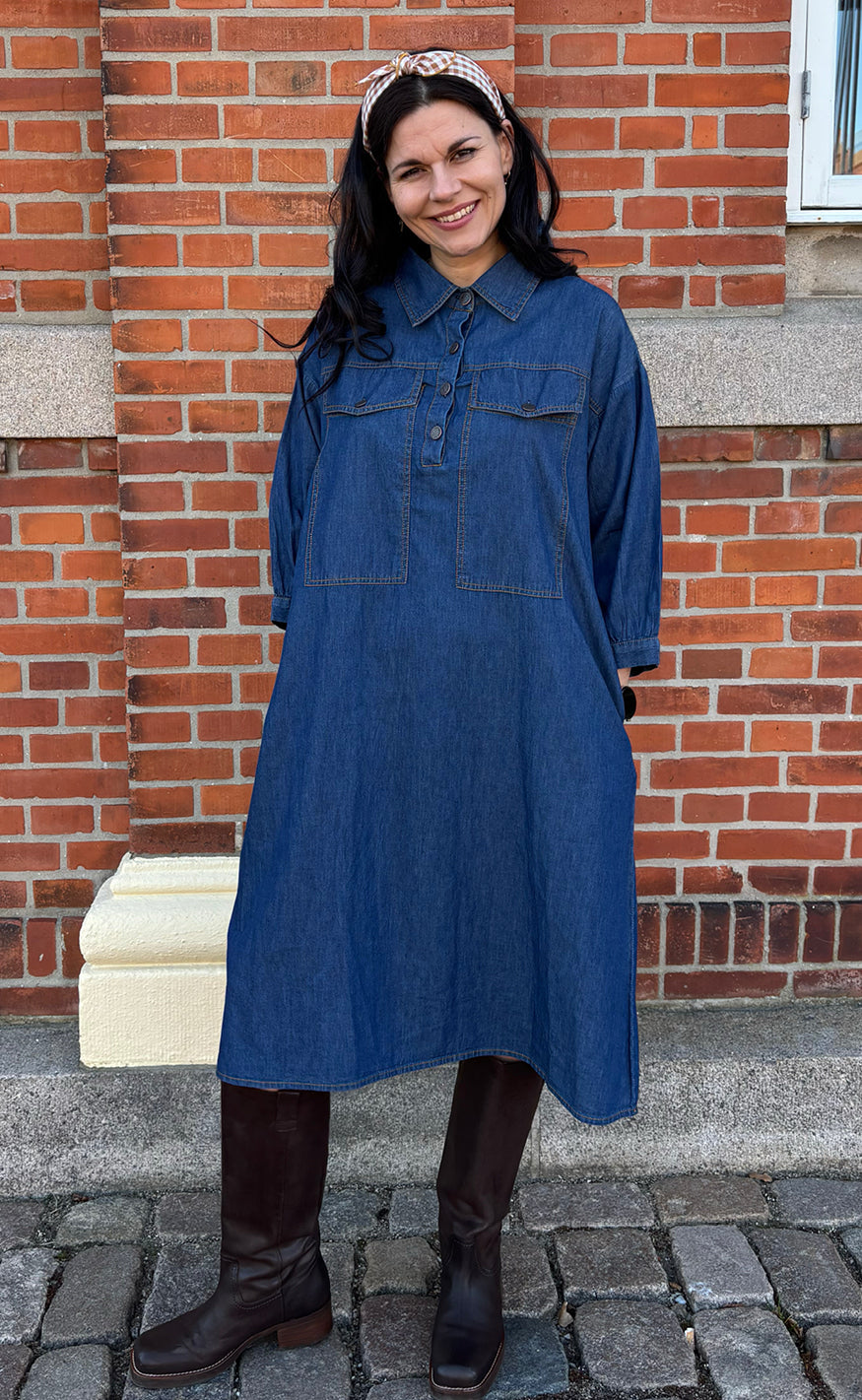 Say INA Copenhagen Kjole - Holly - Denim Blue