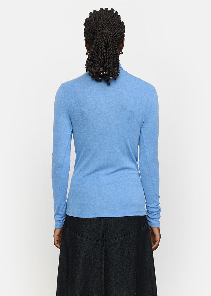 Soft Rebels Roman Roll Neck SR424-301 Azurine Melange