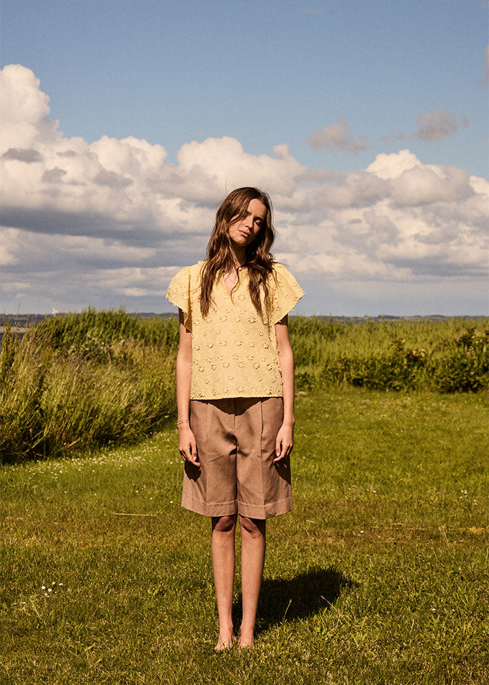 Atelier Rêve Liane Bluse - Golden Haze Online Hot Salg